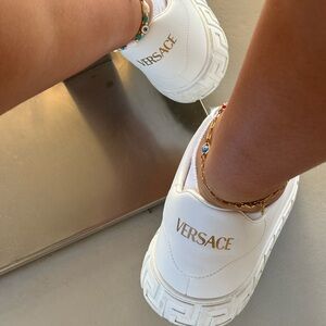 White Versace sneakers